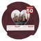 Dark Red Suede Mat Board for 17x17 Frames - Heart Opening for 12x12 Photos